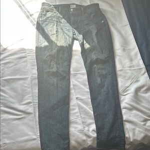Slim Blue Jeans with Vintage Fading